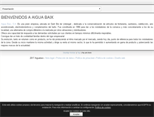 Tablet Screenshot of aiguabaix.com